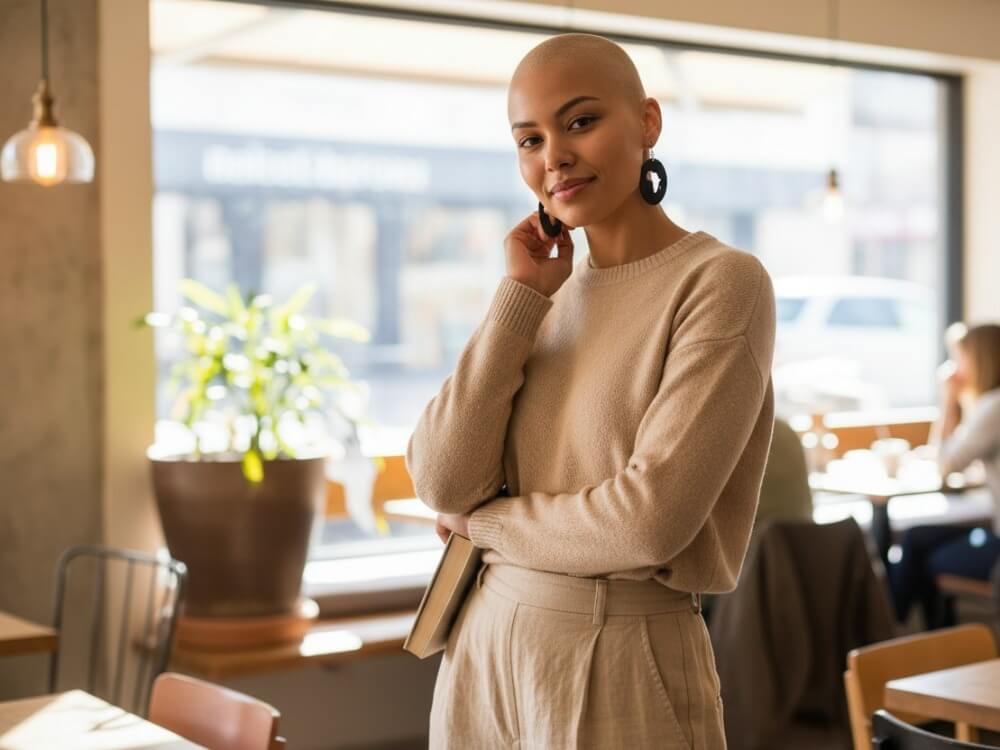 Houten oorhangers in African style made by PAS CREATIONS